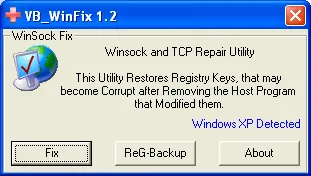 WinSock XP Fix Captura de tela 1