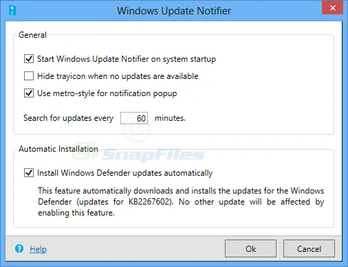 Windows Update Notifier Captura de tela 1