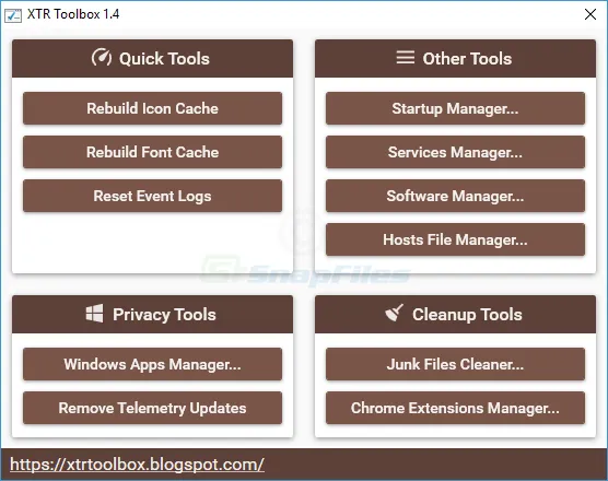 XTR Toolbox Captura de tela 1