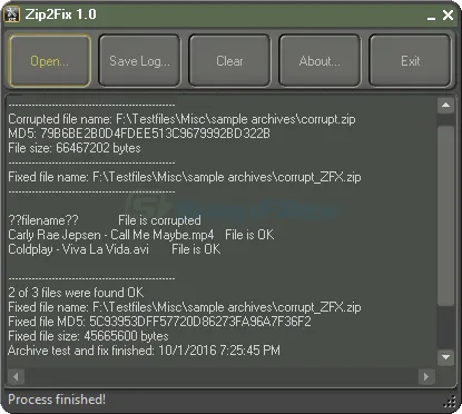 Zip2Fix Captura de tela 2